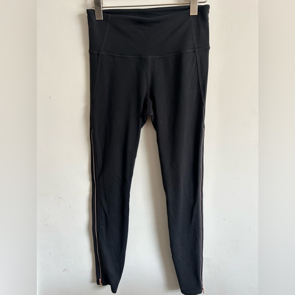 Athleta leggings / zipper  Black Size S